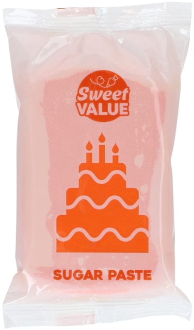 Sweet Value Fondant - Oranje - 200 g - Suikerpasta - Rolfondant