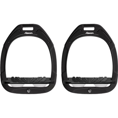 Groene Composiet Halve Grip Zwart/Zwart/Wit Stirrup Flex-On