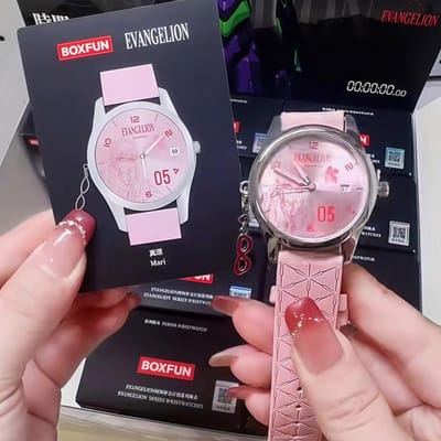 Nieuwe Box Fun Blind Box Horloge Eva Evangelion Thema Aangepaste Anime Figuur Mystery Box Verjaardagscadeau Verzamelspeelgoed Voor Anime Fans white