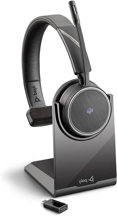 Draadloze Headset - Communicatie Oortje - Gesprekken Voeren - Ruisonderdrukkende Microfoons - 30 Meter Bereik - Zwart