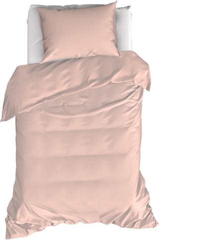 Moodit Dekbedovertrek Basil Pearl Pink - Eenpersoons - 140 x 220 cm - Katoen
