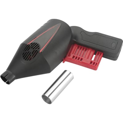 Draagbare Handmatige BBQ Ventilator Luchtblazer voor Buiten Kamperen Picknick Grill Barbecue Gereedschap black