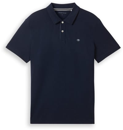 Tom Tailor - Piqué-poloshirt van katoen - Maat XXXL - sky captain blue