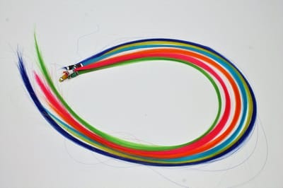 Kinder Funny Color Hair Extensions Mix Collor 35 cm