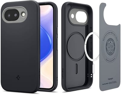 Spigen Nano Pop MagFit Hoesje Geschikt voor Google Pixel 10a - Back Cover Compatibel met MagSafe / Qi2 - Zwart