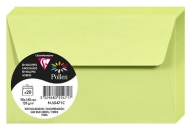 Stuifmeel van Clairefontaine enveloppe 90x140 mm, knop-