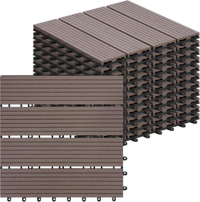 WPC Terrastegels 30x30 cm Kliksysteem - Duurzame en Onderhoudsvrije Buiten vloerdelen