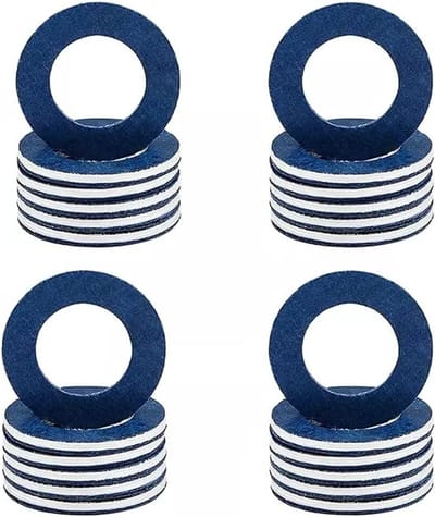 24 Stuks Aluminium Olie Afvoerklep Seals, Vervangingsringen voor Motorolie, Olie Afvoer Plug Accessoires