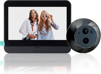 Videodeurbel Systeem - Slimme Deurcamera - Veilig Huis - 4.3 Inch Kleurenscherm - 1080P HD Camera - Zwart