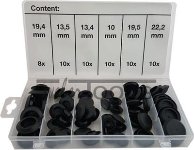 Blind stoppen assortiment 58-delig |