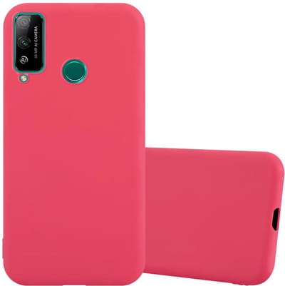 Cadorabo Hoesje geschikt voor Honor PLAY 4T in CANDY ROOD - Beschermhoes gemaakt van flexibel TPU silicone Case Cover