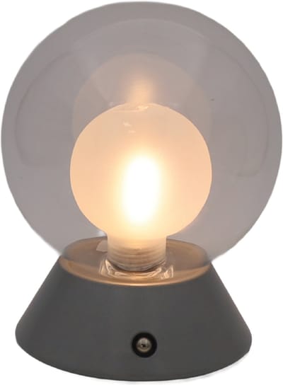 Luxus Europe - Tafellamp Touch Nora Zilver - Draadloze LED Tafellamp Binnen - USB-C Oplaadbaar - Touchbediening - Dimbaar - 3 Lichtkleuren