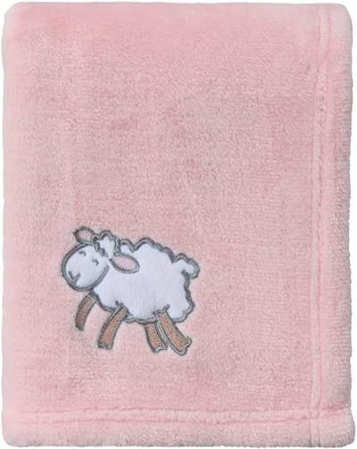 Lichte en Behaaglijke Fleece Deken voor Baby's - Geschikt voor Wieg en Kinderwagen - 75x100cm - Roze