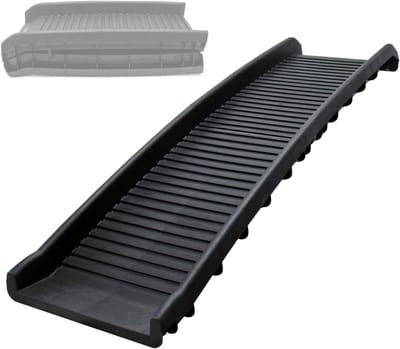 KAD® Hondenloopplank - hondentrap - hondentrapje voor honden - Zwart - 156cm x 40cm x 10cm
