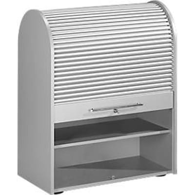 Body universele kast, zonder rolluik, B 980/800 x D 450 x H 800/980 mm, aluminium zilver