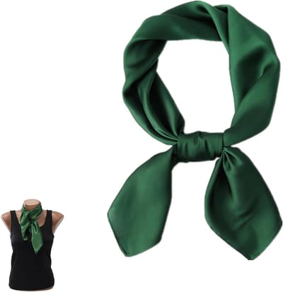 Elegante Vierkante Satin Sjaal voor Dames - 70x70 cm Haaraccessoire, Luxe Hoofddoek en Mode Sjaal