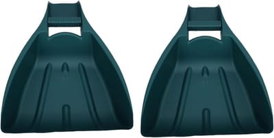 Gazon Gras Verwijderaar - Handhark Bladschep - Tuinonderhoud Gemak - Ergonomische Handgreep - 33.5 x 10.8 x 48 cm - Grijs