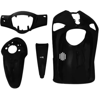 Kit carénage carrosserie pour scooter Piaggio 50 Liberty 2020 noir brillant