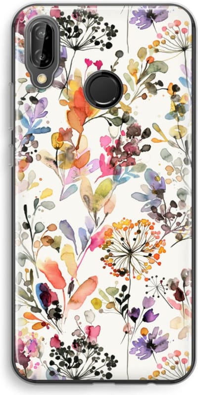 Case Company® - Hoesje geschikt voor Huawei P20 Lite hoesje - Wilde grassen - Soft Cover Telefoonhoesje - Bescherming aan alle Kanten en Schermrand