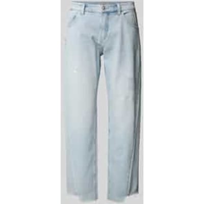 Straight fit jeans met siernaden opzij, model 'Aleksa'