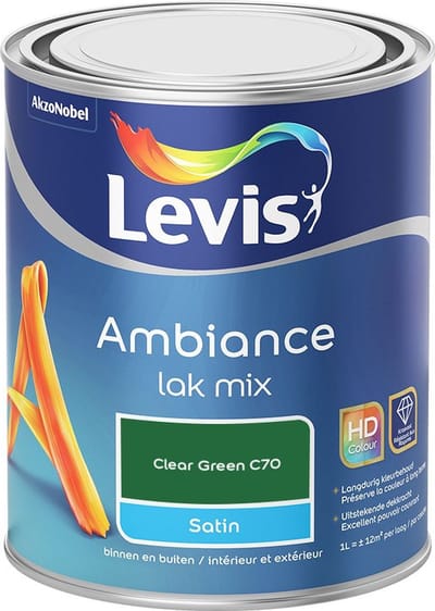 Levis - Ambiance Lak Satin Mix - Clear Green C70 - Mengverf - 1 L