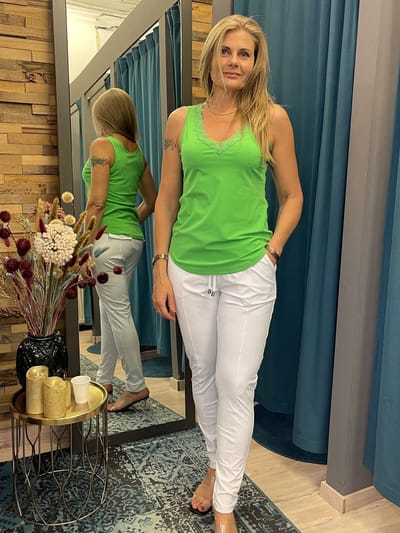 MI PIACE - Travel Uni Broek 2134 White - Maat : XS