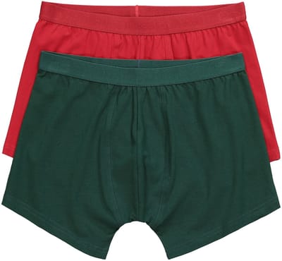 JP 1880 - Heren - Midpants FLEXNAMIC® OEKO-TEX set van 2 onderbroek - Fluweelrood - Maat 8XL