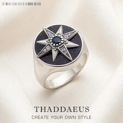 Bague Étoile de Royauté Dorée Avec Pierres Bijouterie Fine Européenne Pour Femmes Cadeau Chanceux d'Automne En Cuivre 7