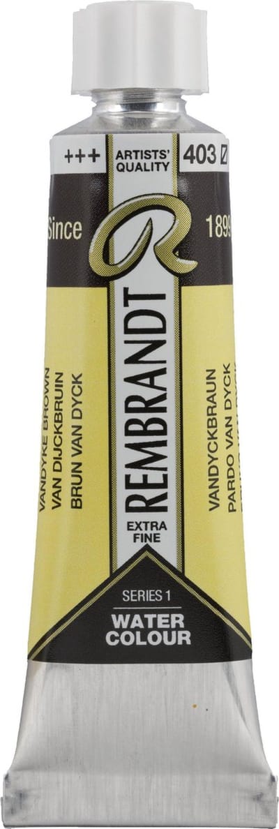 Rembrandt Aquarelverf Tube 10 ml Van Dijckbruin 403