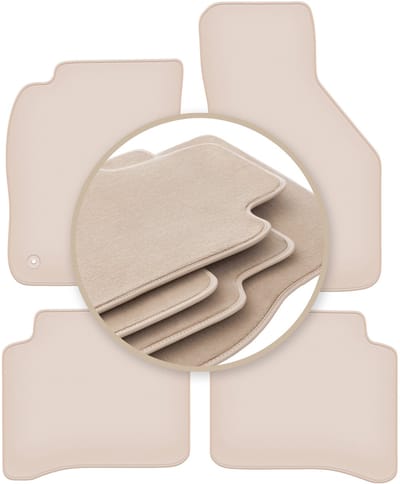 PREMIUM beige matten voor: Mitsubishi Galant VIII stationwagen, sedan 1996-2007