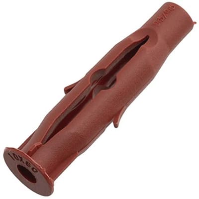 Set van 25 universele pluggen 10 x 60 mm - ideaal voor bevestigen in beton, baksteen, celbeton, en hout