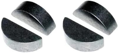 Aandrijfassen Veerwig - Halve Maan Wig - Motor Onderhoud - Afgeronde Uiteinden - 60 mm Lengte - Grijs