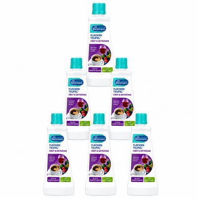 Dr. Beckmann Vlekkenduivel Dranken & Fruit - 6 x 50 ml - Verwijdert Koffie-, Thee-, Fruit- en Rode Wijnvlekken