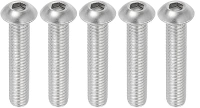 3/8-16 x 2 Inch Hexagon Socket Cylinder Head Schroeven - 5pcs RVS 304 - 18-8 Allen Hex Drive Volledige Draad Fijn Draad UNC