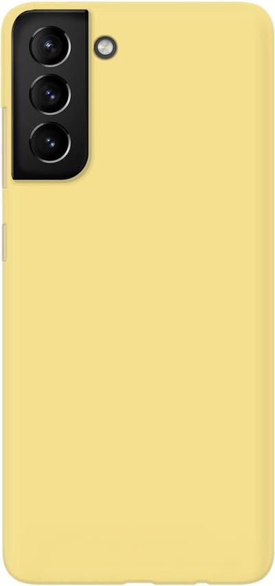 xoxo Wildhearts siliconen hoesje geschikt voor Samsung Galaxy S21 Plus - Geel gekleurd hoesje - Pantone kleur - Backcover - verkrijgbaar in verschillende kleuren - Geel
