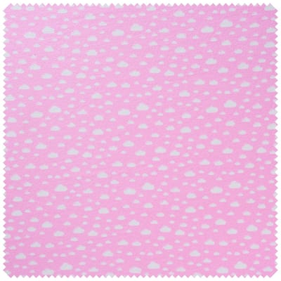Jersey stof "Clouds" - Roze