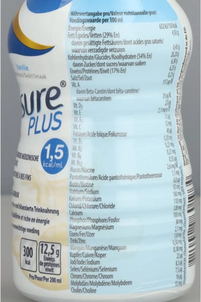 Ensure Plus Vanille Flesje - 24 x 200 ml - Voordeelverpakking