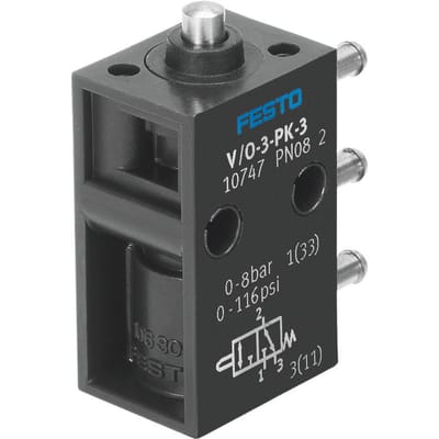 Festo 3/2 NO/NC Monostabiele Stang Geactiveerde Ventiel PK-3 80l/min - 10747