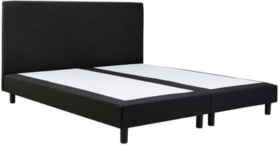 Boxspring Essential - 120x200 Zonder matras - Zwart Glad - BG Homestyling