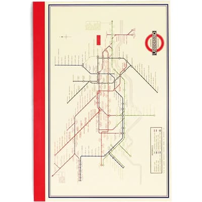 a5 notitieblok Rex London TfL Plan Métro