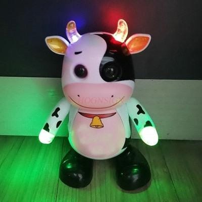 Elektrische Dans Kleine Schattige Koe Licht Concert Dans Kleine Koe 14 Liedjes Speelgoed pink