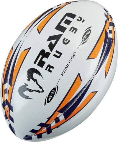 Micro Soft Feel Rugby Bal - Zachte rugby training voor Kinderen - Maat 2.5 - Perfect voor Indoor gebruik