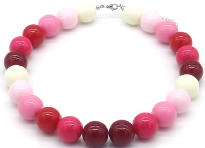 Ketting - kralen - multicolor - 18mm - 40-45cm - dames - sieraden - vrolijk - speels - cadeau
