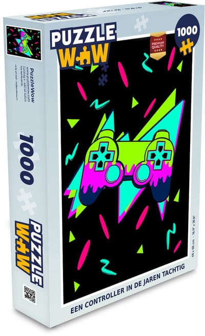 Puzzel Gamen - Controller - Zwart - Legpuzzel - Puzzel 1000 stukjes volwassenen