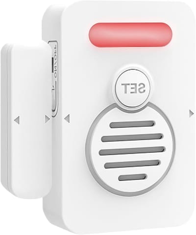 Deur Ajar Alarm - Kast Monitor - Veiligheid Bewaken - Spraakwaarschuwing - 6.5 x 5.5 x 2.5 cm - Wit