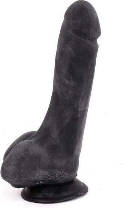 Kiotos Cox - Black Dildo Met Zuignap die echt aanvoelt 22,5 x 5 cm - Zwart