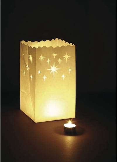 Jumada's - Kaarsenzak - Lichtzak - Sfeerlicht - Sterren - 10 stuks