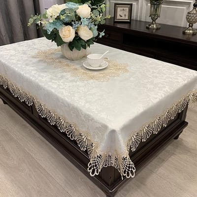 Europees-Stijl Koffietafel Tafelkleed Hoes Handdoek Modern Minimalistisch Kant Hoes Doek Tv-Kast Woonkamer Tafelkleed 110x110cm