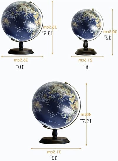 Educatieve Wereldbol - Aardbol AR - Leren Ontdekken - Interactieve AR Functie - 20 cm Diameter - Blauwe Oceaan