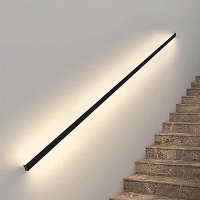 Led Trapleuning - Wandgreep Verlichting - Veilig Trap Lopen - Geïntegreerde Bewegingssensor - 100cm Lengte - Rvs Look